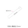 Plata Esterlina S925 Aguja de 9 Caracteres Hecha a Mano DIY Material de Aguja Oro de 18 Quilates Pendiente Largo Accesorios Pulsera Pendientes Accesorios Trenzados