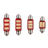 Luz Led para Coche Punta Doble 4014-12Smd Decodificación Inducción Luz Interior de Techo Luz de Placa Bulbo de Lectura de Punta Doble