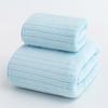 Toalla de baño lisa, bordada, con diseño de espiga de trigo, piña y rayas, absorbente, de secado rápido, de forro polar coral.