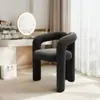 Silla de maquillaje casera tipo crema, taburete de tocador, silla para salón de uñas, silla individual de ocio para dormitorio minimalista, popular en línea