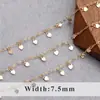 Cadena Simple Joker Estrella Luna Amor Chapada en Oro 18K Cadena Hecha a Mano de Corea Material para DIY