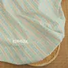 Algodão 40 Fios Popeline Estilo Retrô Listrado Floral Blusa Vestido Saia Longa Tecido para Roupa Infantil