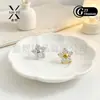 Flor de aleación de titanio F136 incrustada con circonita cúbica 5A, ultrabrillante, piercing de labio G23 con rosca interna personalizado, joyería para piercing de cartílago de oreja