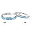 Anillo de Plata de Ley S925 Huyingshanxue Diseño de Esmalte Nicho Lujo Accesible Versátil Anillo de Pareja Regalo para Niños y Niñas
