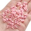 9x 4mm acrílico pequeno redondo tee contas redondas frisado artesanal diy brincos colar jóias material acessórios atacado