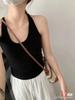 Chaleco informal de algodón para mujer, talla 298, ajustado, con cuello en U, para uso diario, ideal para combinar con todo.