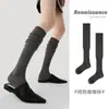 Calcetines Originales Renaissance para Mujer, Calcetines Largos de Otoño e Invierno, Calcetines Holgados Sin Costuras Hasta la Rodilla, Calcetines Versátiles de Color Sólido de Algodón para Mujer