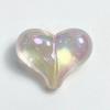 Cuentas de Amor Finas Flash Chapadas en Color DIY Hechas a Mano Melocotón Pedorro Cadena para Teléfono Móvil Cuentas Accesorios Sirena Ji Corazón de Melocotón Cuentas de Agujero Recto