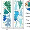 Árbol de Navidad Acuarela Nórdica Pegatina de Pared Pino Colorido Copo de Nieve Pintura Autoadhesiva Pegatina Decoración de Pared Atmósfera Navideña