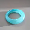 Pulsera Irregular Redonda de Resina Azul Transfronteriza Europea y Americana, Pulsera Simple, Fresca, Versátil, Joyería de Gama Alta de Nicho para Mujeres