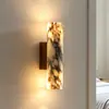 Lámpara de Pared de Mármol Transfronteriza con Iluminación Arriba y Abajo, Lámpara de Pared Cilíndrica Larga Estilo Americano para Fondo de Pared en Pasillo, Dormitorio, Mesita de Noche y Frente de Espejo