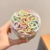 Gomas para Coletas Altas de Bebé para Niñas, Ligas para el Cabello con Alta Elasticidad que No Dañan el Cabello, Accesorios para el Cabello Coloridos y Lindos