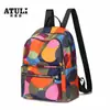 Estilo Coreano Nueva Moda Bolso para Mujer Mochila Simple de Gran Capacidad Ligera de Viaje Estilo Étnico Mochila Pequeña para Exteriores