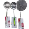 Espátula para Cocinar, Espátula de Madera para Arroz con Mango Largo, Espátula Gruesa de Acero Inoxidable para Freír, Espumadera, Utensilios de Cocina para el Hogar al por Mayor