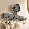 Adesivo de Ventosa Gancho de Pendurar para Cozinha Gancho Sem Furos Perfeito Cinza Pistola Suporte de Parede Prateleira de Armazenamento para Utensílios de Cozinha Espátula Colher