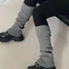 Calcetines de Otoño e Invierno para Mujer, Calcetines Holgados de Color Sólido Estilo Japonés para Chicas JK, Calcetines de Punto para Pantorrilla de Moda