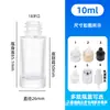Anillo Dorado Electroplateado Gotero con Punta de Goma Botella de Vidrio Botella de Empaque de Tubo de Vidrio Sellado a Rosca Botella Portátil de Viaje Líquido Esencial Botella Vacía