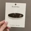 Pinza para el Cabello Melaleuca Otoño e Invierno para Mujer Lazo Estampado Leopardo Exquisita Pinza BB Accesorios para el Cabello Nuevo Estilo 2026 Pinza de Pato de Punto Versátil