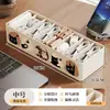 Soporte Compartimentado para Gestión de Cables de Escritorio Caja de Almacenamiento para Cables de Datos Enchufe de Alimentación de Cable de Carga Auriculares Estante de Almacenamiento Organizador para Artículos Varios del Hogar