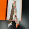 Nuevo Pañuelo Pequeño de Seda Estampado Primavera y Otoño, Pañuelo Pequeño de Cuello Estilo Francés para Atar Bolsos, Diadema de Moda, Seda Twill para Regalo para Mujeres