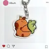 Llavero de Acrílico Personalizado para Cobaya Japonés y Coreano Capibara Lindo Divertido Divertido Pequeño Regalo Llavero Colgante Decorativo