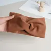 Diadema Deportiva para Mujer, Diadema Postparto, Diadema Ancha Absorbente de Sudor para Uso Diario, Turbante de Gamuza de Alta Gama para Lavado Facial