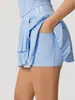 Ropa de Yoga Deportiva Transfronteriza Chaleco de Secado Rápido Entrenamiento de Carrera Faja Falda de Tenis Ropa de Fitness Conjunto de Yoga Europeo y Americano