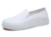 Sapatos de pano de Pequim antigos sapatos de lona femininos respiráveis sola macia slip-on sapatos casuais brancos sapatos de enfermeira pretos sapatos de trabalho
