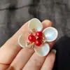 Flor de aleación DIY Ventilador Redondo Paquete de Material Decorativo Ventilador de Boda Árbol de Perlas Ciruelo Chinoiserie Accesorios Nupciales Hechos a Mano