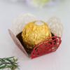Caixa decorativa de chocolate para festa de casamento transfronteiriça Caixa de açúcar com renda de rosa vazada em estoque