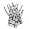 Luvas de Caveira para Festa de Feriado Baile de Máscaras Halloween Acessórios Luvas de Esqueleto Luvas de Garra de Diabo Zumbi de Terror