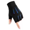 Guantes de ciclismo con protección solar para hombre, verano, finos, transpirables, antideslizantes, seda de hielo, para conducir con dedos expuestos, pesca Luya, guantes de medio dedo