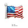Globo Decorativo de Película de Aluminio para el Día de la Independencia Fiesta Vacaciones Forma de Bandera Día Nacional de EE. UU. Globo de Papel de Aluminio de 18 Pulgadas