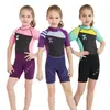 Traje de buceo para niños de otoño e invierno, de una pieza, de 2,5 mm, de manga corta, cálido y resistente al sol, para medusas.