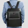 Nueva mochila de cuero de vaca de primera capa de alta gama para computadora, mochila de cuero para hombre, mochila escolar para hombre de moda, venta al por mayor