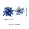 Estampa de Flor Artificial Cabeça de Flor de Lírio Pequeno Headdress DIY Adereços de Roupa Arranjo de Flores Decoração de Parede de Flores para Salão de Casamento