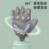 Guantes Deportivos y de Fitness de Medio Dedo para Equipamiento de Entrenamiento de Mujeres, Antideslizantes, Anti-Callos, para Levantamiento de Pesas, Ciclismo, Yoga, Cuerda para Saltar, Transpirables