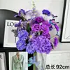 Série Roxa Flores Artificiais Flores de Casamento Flores Falsas de Casamento Flores de Fileira no Chão Flores de Fundo para Casamento Fileira de Flores Materiais de Flores Arranjo de Flores