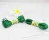 Seda verde de 1 mm No. 7 nudos chinos hilo coreano DIY cordón trenzado 20 m un alambre de color