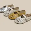 Mules fechadas estilo chinês novo, com sola macia, vazadas, confortáveis, 2026, nova moda de verão, versáteis, antiderrapantes, perfuradas, para mulheres