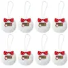 2026 Natal Bolas Coloridas de Pelo Falso de Coelho DIY Enfeites de Decoração para Árvore de Natal Feriado Bola de Pelúcia Transfronteiriça Novo Produto