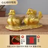 Adorno de Pato Mandarín de Latón con Corazón Amor Pato Mandarín Corazón a Corazón Pato Mandarín Suministros para el Hogar y Bodas Pato Mandarín de Cobre