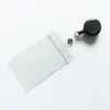 Comercio exterior transfronterizo impermeable transparente suave PVC vertical ID certificado insignia tarjeta juego tarjeta funda etiqueta en stock al por mayor