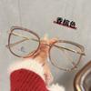 Chiai 2024 Nuevos Lentes Ojo de Gato Antiluz Azul para Mujer Marco de Lentes de Moda Europeo y Americano TR90 Patilla de Espejo con Resorte