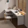 Mesa de Escritório Doméstico Moderna e Simples Mesa de Estudo Doméstico para Estudantes Estante de Livros para Quarto Estante de Livros Mesa Integrada para Computador de Mesa
