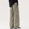 Pantalones de trabajo rectos para hombre con un aspecto elegante de alta gama, pantalones casuales holgados para hombre, resistentes a la suciedad, adecuados para primavera y otoño, modernos y versátiles