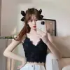 Camisola de Encaje Estilo Francés Ropa Interior para Mujer Diseño de Verano Sentido de la Moda Mismo Estilo que Spice Girl Wenwen Ropa Exterior Tube Top Ins