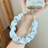 Correa de muñeca para teléfono móvil, cordón tejido, cadena para teléfono estilo scrunchie, cordón de teléfono europeo anti-robo estilo ins, cordón de muñeca