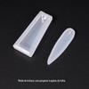 Papoula diy cristal gota molde folha pingente molde trapezoidal pendente brincos brincos molde de silicone