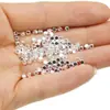 Contas Quadradas de Cobre com Cantos Arredondados Galvanização a Ouro Real Contas Espaçadoras para Joias DIY Contas Espaçadoras Chanfradas Contas com Furo Grande Pulseira Colar Contas Soltas